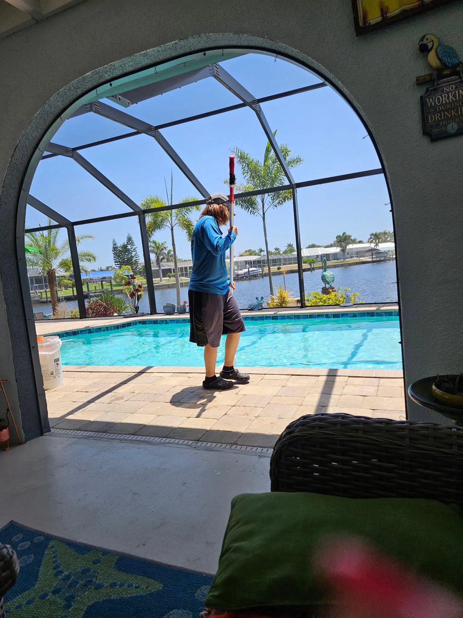 Pool cleaning service Port Charlotte, FL — clear blue water maintenance